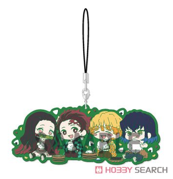 Demon Slayer Kimetsu no Yaiba Rubber Strap A Nezuko/Tanjiro/Zenitsu/Inosuke