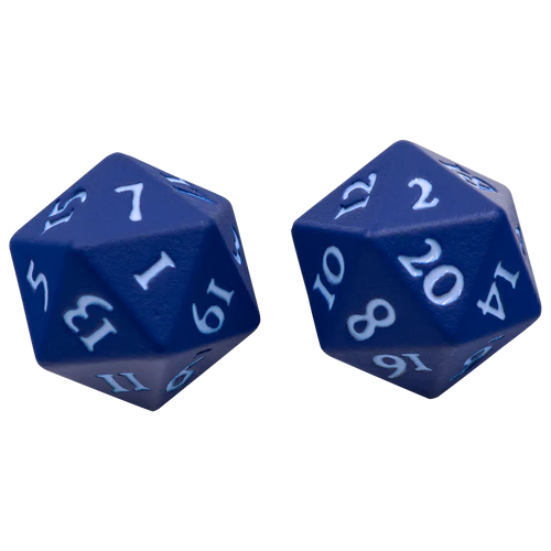 Ultra Pro Vivid Heavy Metal Dice D20 Set of 2