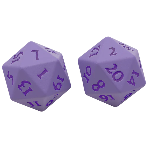 Ultra Pro Vivid Heavy Metal Dice D20 Set of 2