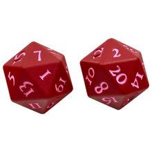 Load image into Gallery viewer, Ultra Pro Vivid Heavy Metal Dice D20 Set of 2