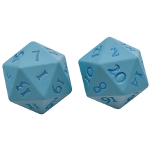 Load image into Gallery viewer, Ultra Pro Vivid Heavy Metal Dice D20 Set of 2