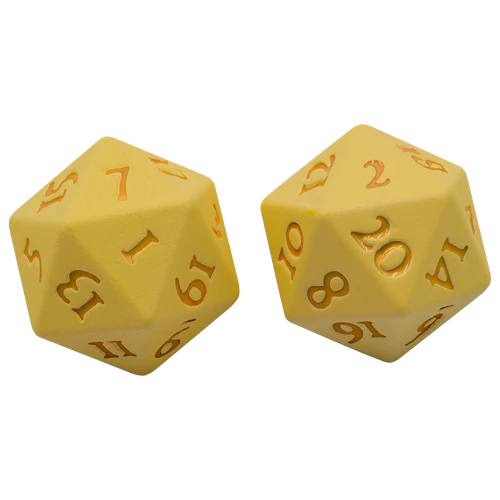 Ultra Pro Vivid Heavy Metal Dice D20 Set of 2