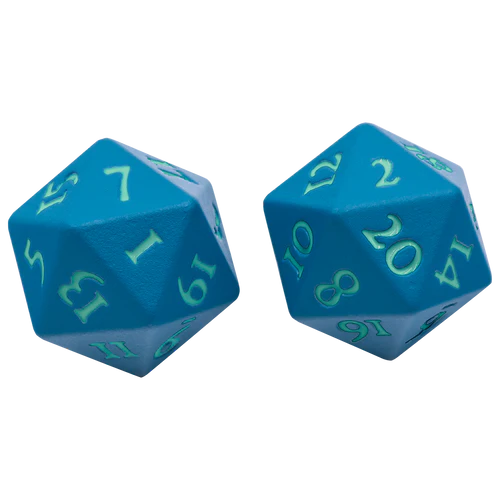 Ultra Pro Vivid Heavy Metal Dice D20 Set of 2