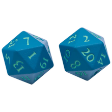 Load image into Gallery viewer, Ultra Pro Vivid Heavy Metal Dice D20 Set of 2