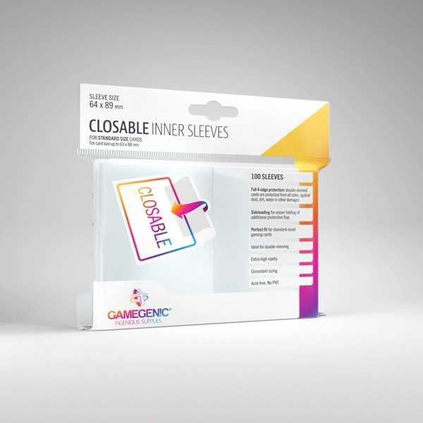 Gamegenic Closable Inner Sleeves (100ct.)