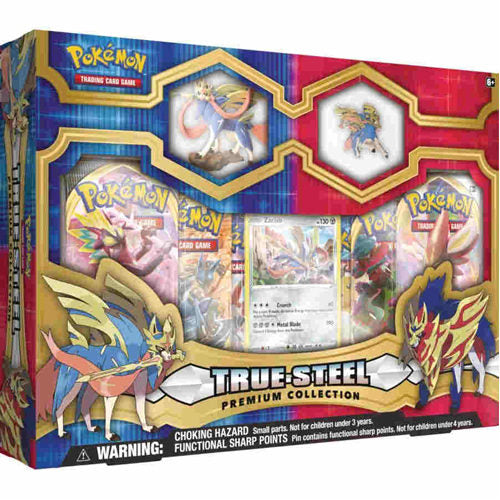 Pokemon TCG Zacian/Zamazenta True Steel Premium Figure & Pin Collection