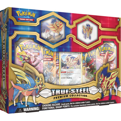 Pokemon TCG Zacian/Zamazenta True Steel Premium Figure & Pin Collection