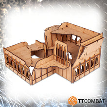 Load image into Gallery viewer, TTCombat Tabletop Scenics - Sci-fi Gothic Razed Mercantine