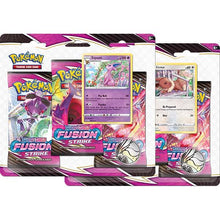 Load image into Gallery viewer, Pokemon TCG Sword &amp; Shield 8 Fusion Strike 3-Pack Booster