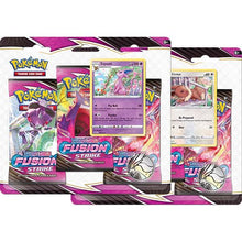Load image into Gallery viewer, Pokemon TCG Sword & Shield 8 Fusion Strike 3-Pack Booster