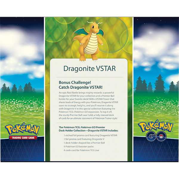 Pokemon TCG Pokemon GO Premier Deck Holder Collection Dragonite VSTAR