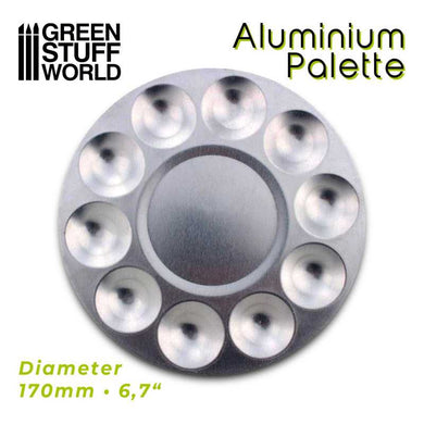 Green Stuff World Aluminium Round Mixing Palette