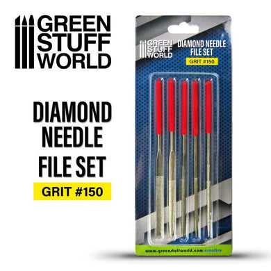 Green Stuff World Diamond Needle File Set Grit 150