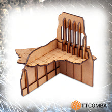 Load image into Gallery viewer, TTCombat Tabletop Scenics - Sci-fi Gothic Razed Mercantine