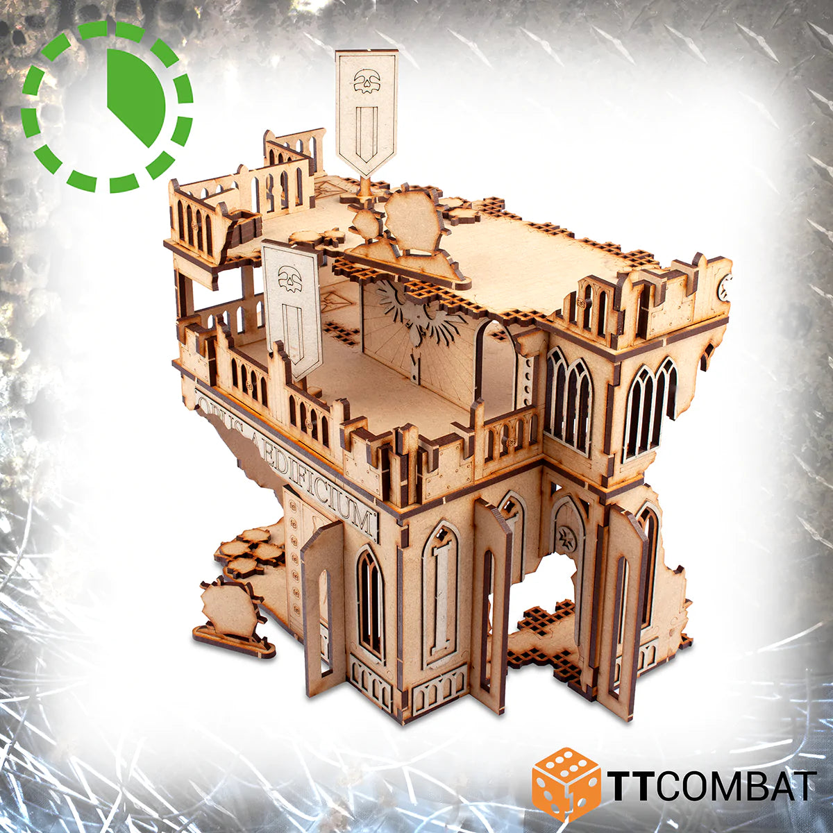 TTCombat Tabletop Scenics - Sci-fi Gothic Gothic Ruined Opus Aedificium