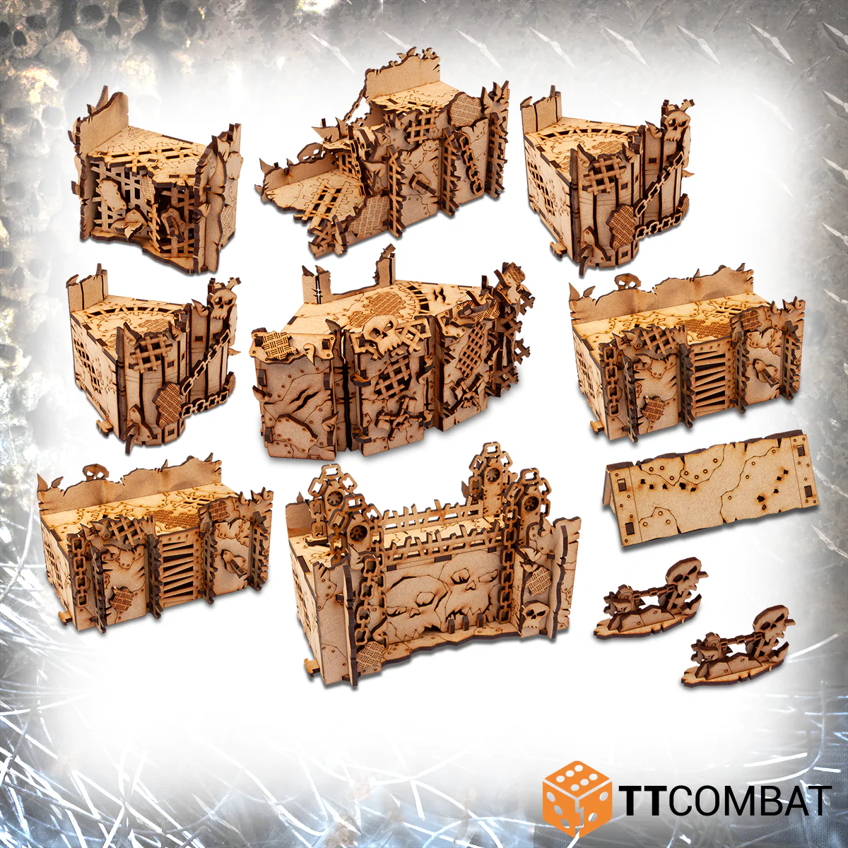 TTCombat Tabletop Scenics - Sci-fi Gothic Orc Stronghold