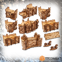 Load image into Gallery viewer, TTCombat Tabletop Scenics - Sci-fi Gothic Orc Stronghold