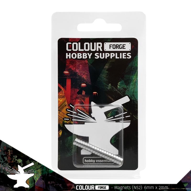 The Colour Forge Neodymium Magnets 6X2mm (20)