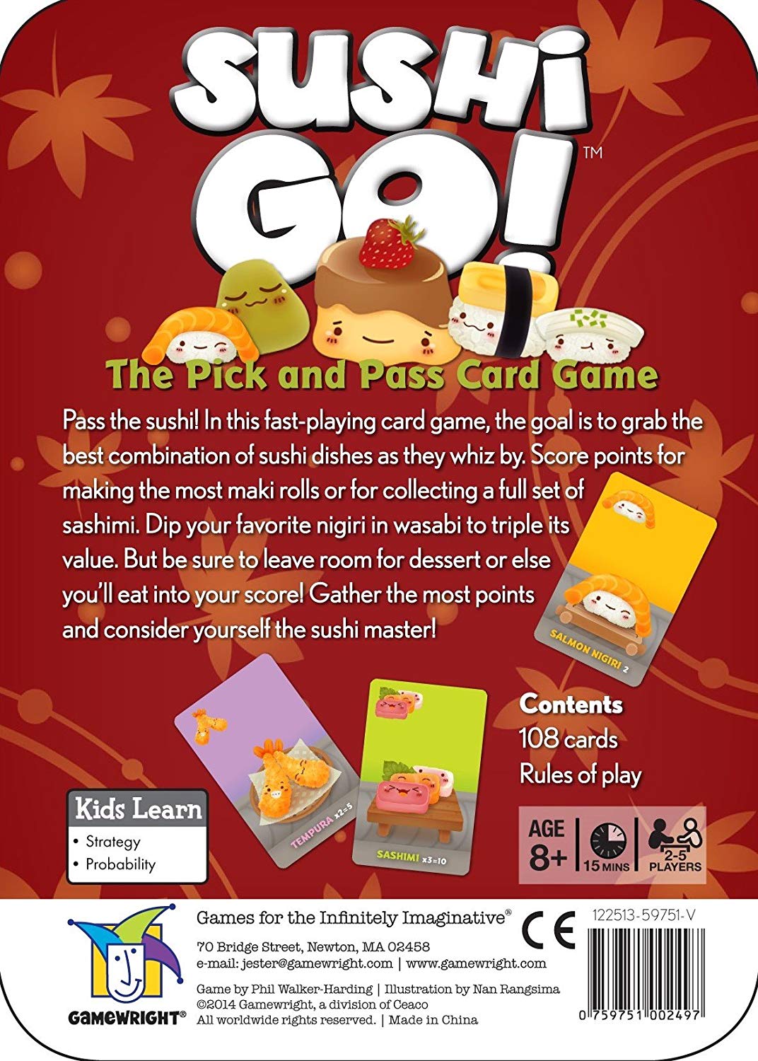 Sushi Go! The Pick and Pass Card Game