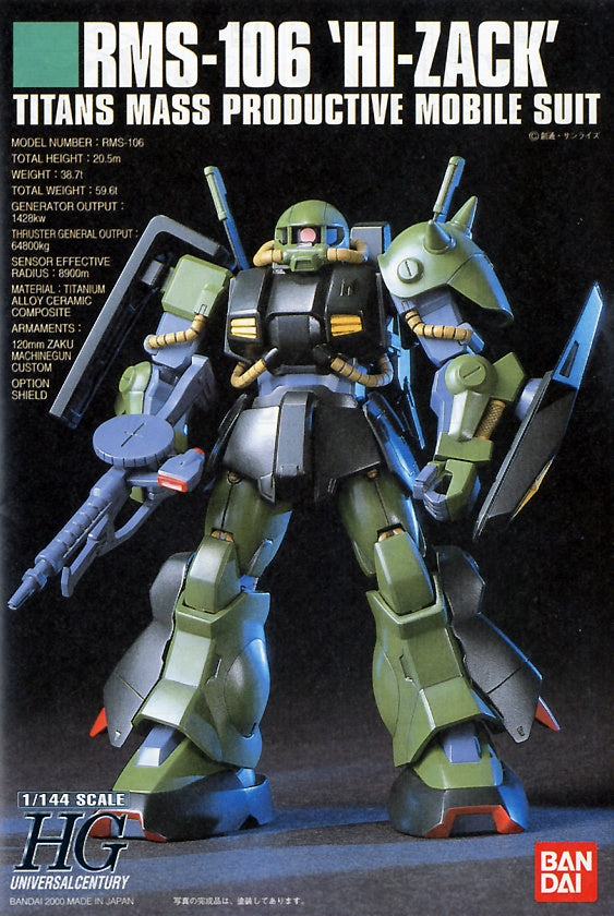 HGUC RMS-106 Hi-Zack 1/144 Model Kit