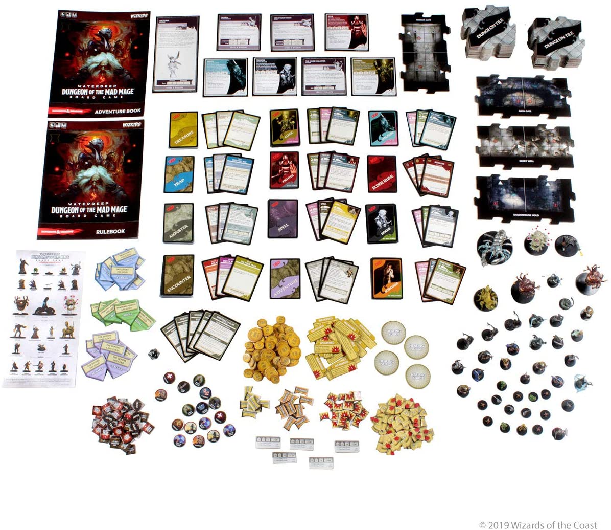 D&D Waterdeep Dungeon Of The Mad Mage Board Game Premium Edition
