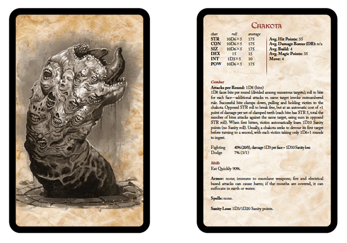 Call of Cthulhu RPG Malleus Monstrorum: Keeper Deck