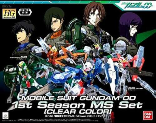 Gundam 00 Season 1 Clear Color MS Set Model Kit
