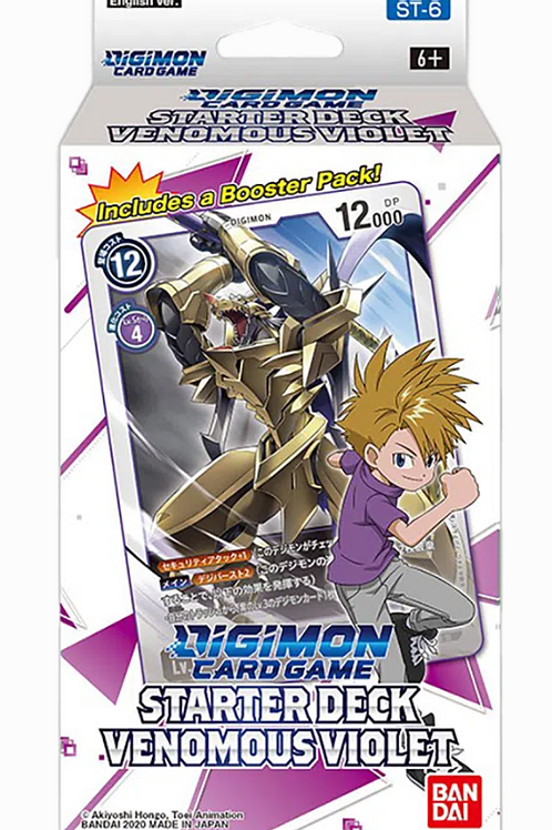 Digimon Card Game Venomous Violet Starter Deck ST-6