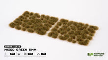 Load image into Gallery viewer, Gamers Grass Mixed Green 6mm Tufts