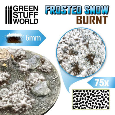 Green Stuff World Grass Tufts Frosted Snow Burnt 6mm