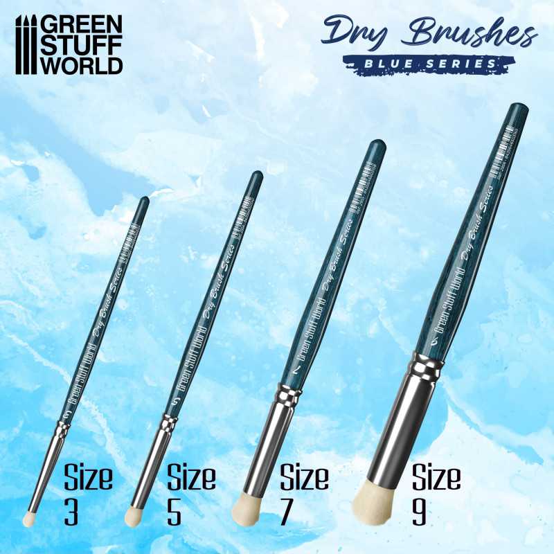 Green Stuff World Premium Dry Brush Set Blue Series
