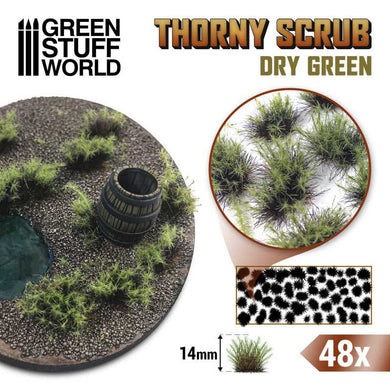 Green Stuff World Thorny Scrubs Dry Green