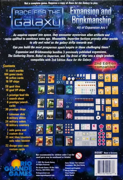 Race for the Galaxy Expansion and Brinkmanship - The Gathering Storm
