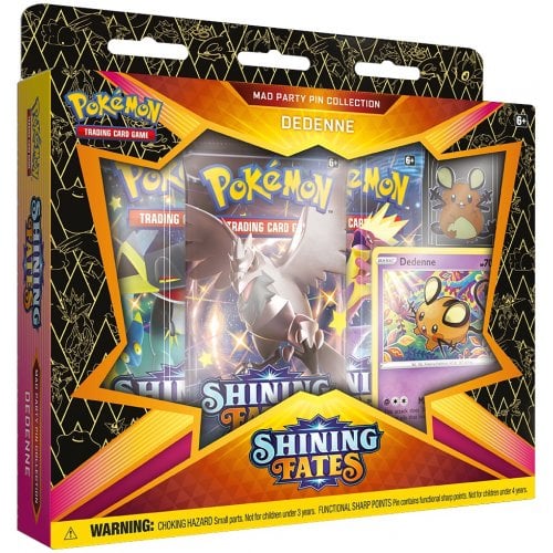 Pokemon TCG Shining Fates Mad Party Pin Collection