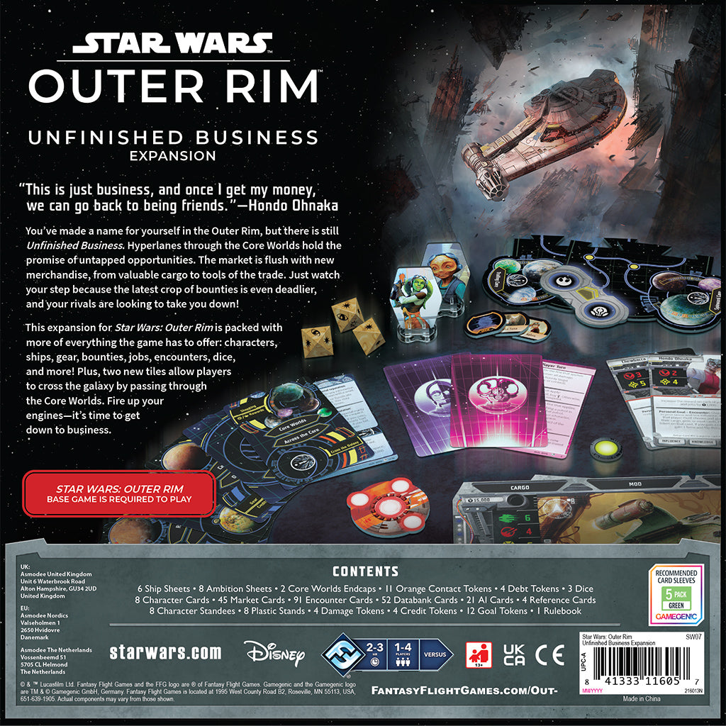 Star Wars Outer Rim - Unfinished Business Expansion