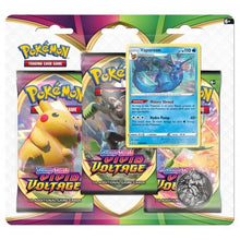 Load image into Gallery viewer, Pokemon TCG Sword &amp; Shield Vivid Voltage 3-Pack Booster Blister