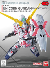 Load image into Gallery viewer, SD Gundam Unicorn Destroy EX STD 005 Model Kit