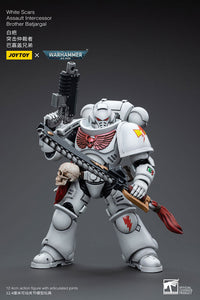 Joytoy warhammer 40k actionfigur hvide ar overfald forbeder bror batjargal