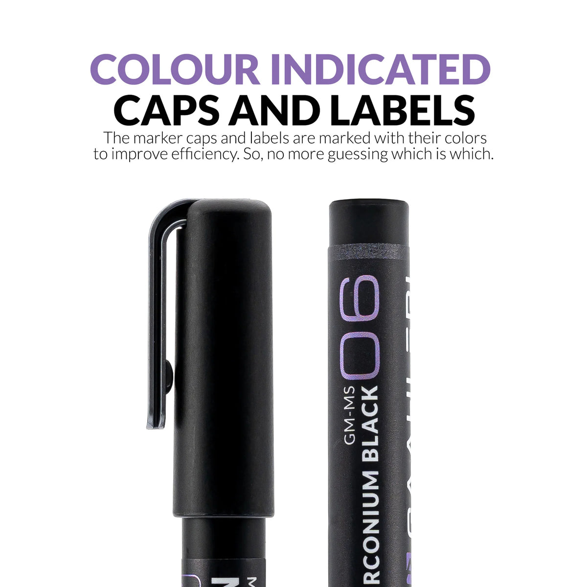 Gaahleri Metallic Series Markers Zirconium Black