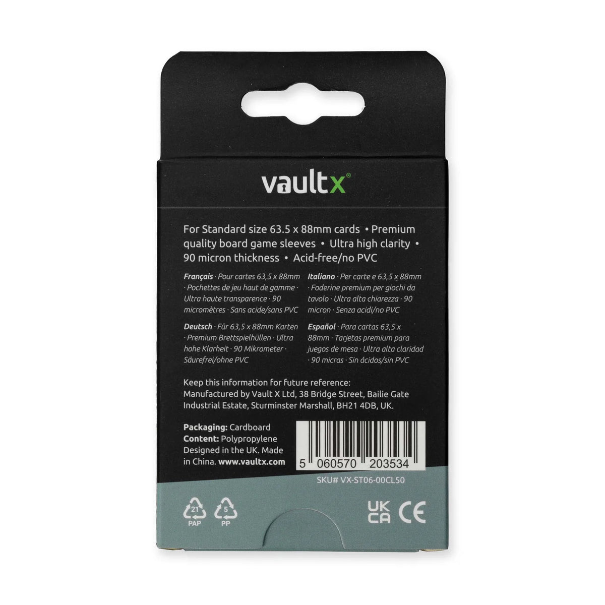 VaultX Standard Board Game Sleeves