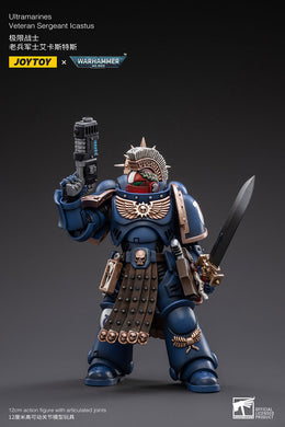 JOYTOY Warhammer 40k Action Figure Ultramarines Veteran Sergeant Icastus