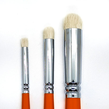 Orange Brushes - 4 Dry Brush Set
