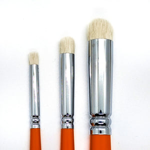 Orange Brushes - 3 Dry Brush Set