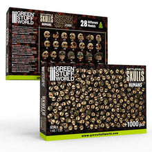 Load image into Gallery viewer, Green Stuff World 1000x Battlefield Resin Skulls 1:48-1:35