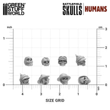 Load image into Gallery viewer, Green Stuff World 1000x Battlefield Resin Skulls 1:48-1:35