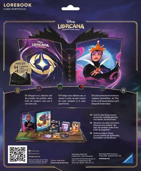 Disney Lorcana TCG: Lorebook 4-Pocket Portfolio Evil Queen