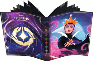 Disney lorcana tcg: Lorebook 4-lommers portefølje evil queen