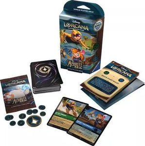 Disney Lorcana TCG: Azurite Sea Genius Reinvented Starter Deck (Emerald/Sapphire)