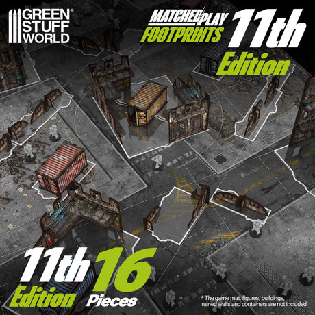 Green Stuff World 11th Edition Glasspack Footprints WH40k Compatible