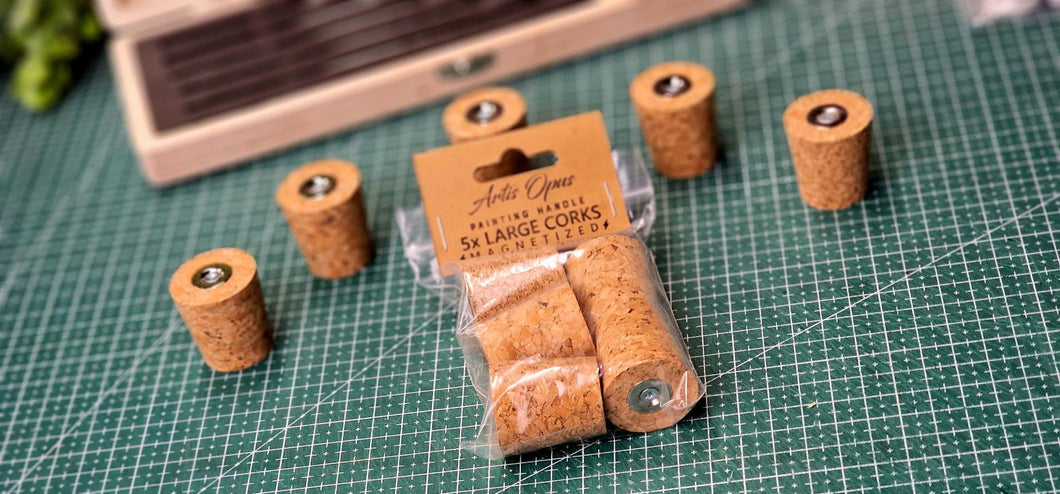 Artis Opus Painting Handle Magnet Corks x5 Large (Goose)